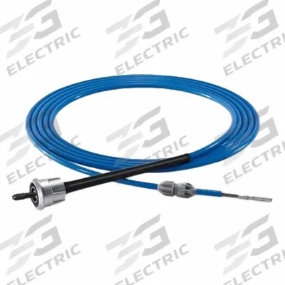 GOODWAY Flexible Shaft: 9/16 in to 1 in, Female Quick, 824X23 - Shafts for Heat Exchanger Cleaning Equipment