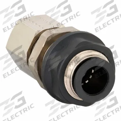 LEGRIS Push-Fit Adapter Fitting: 12 mm OD x 12 mm OD Size, Push-to-Connect x Push-to-Connect - Nickel-Plated Brass Tube Fittings