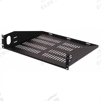 VIDEO MOUNT PRODUCTS Vented Rack Shelf: 2 u, Vented Shelf, 14 7/8 in Overall Dp - Rack-Mounted Equipment Shelves