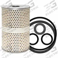 BALDWIN FILTERS Oil Filter Element: P82, 5 15/16 in Overall Ht, 3 15/16 in Outside Dia, Oil. Key specifications — Baldwin Interchange: P82; Brand: BALDWIN FILTERS; Compatible Vehicle Make: Hercules; Includes: (5) Furnished Gaskets; Media Material: Cellulose.