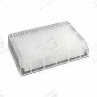 MTC BIO Deep-Well Well Plate: Sterile, 384 Wells, 0.24 mL, 3.6 mm Dia, RNase/DNase Free, Square (MPN D3384-03S). Key specifications — Brand: MTC BIO; Body Color: Colorless; RNase/DNase Free: Yes; Well Shape: Square; Material: Polypropylene.