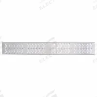 ZURN Grate: C, Rectangular, Slotted, 5 1/2 in Overall Wd, 40 in Overall Lg, 1 1/4 in Overall Ht (MPN P6-RPSC). Key specifications — Color: Gray; Brand: ZURN; Finish: Unfinished; Grate Surface Type: Slotted.