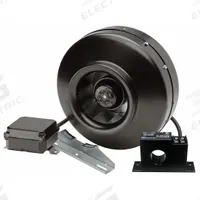 In-Line Duct Fan: 153 cfm Max., 4 in Duct, 84 W, 115V AC, 1 Ph, IP44, Galvanized Steel (MPN DBF-100XC). Key specifications — Includes: Mounting Bracket; Brand: SOLER & PALAU; Speed Controllable: Yes; High-Efficiency Motor: No; Nameplate Voltage: 115V AC; Number of Speeds: 1; Airflow @ 0.000 in SP - Range: 0 to 249 cfm; High-Efficiency Motor_Broad: Standard-Efficiency Motor.
