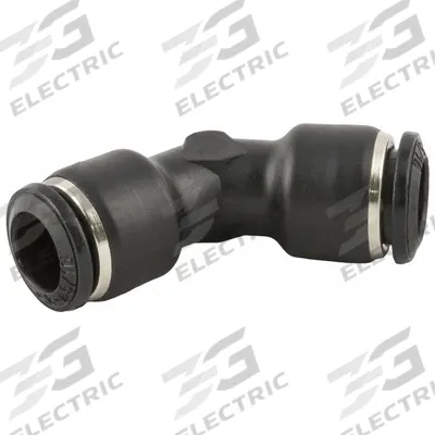 AIGNEP Push To Connect Fitting: 4 mm OD x 4 mm OD Size, Push-to-Connect x Push-to-Connect - Nylon & Nickel-Plated Brass Tube Fittings
