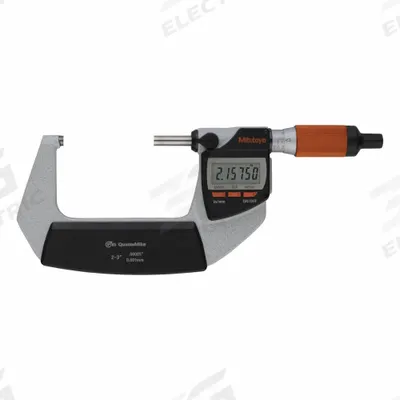 MITUTOYO Calibrated Micrometer: 2 in to 3 in /152.4 mm to 177.8 mm, Inch/Metric - Micrometers with SPC Output for Harsh Environments