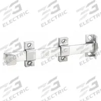 IVES Door Bolt: Surface Bolt, 8 in Ht, 3/4 in Wd, 2 1/16 in Lg (MPN SB453-8-TB US26D). Key specifications — attr1020089: IVES; attr1020106: Surface Bolt.