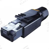 MURRELEKTRONIK Connector: Cat5, Data/EtherCat/Ethernet/IP, 4 Poles, Straight, Cable, Male Straight (MPN 7000-74001-0000000). Key specifications — Housing Material: Plastic; IP Rating: IP20; Mounting Type: Cable; Performance Category: Cat5; Application: Ethernet/IP; Connection Type: Insulation Displacement; Connector Gender: Male; Connector Orientation: Straight.