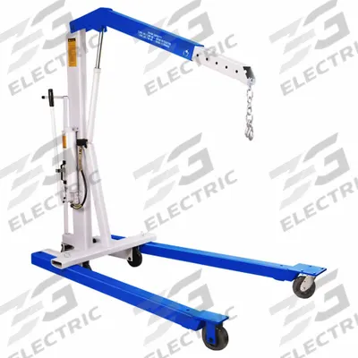 OTC Engine Crane: Engine Crane, 16 7/8 in Chain Lg, Steel, 1.1 ton Load Capacity - Engine Cranes