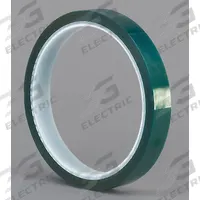 TAPECASE Film Tape: 1/2 in Wd, 18 yd Lg, 2 mil Thick, Polyester Film, Silicone, Green (MPN M Series). Key specifications — Series: M.