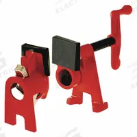 BESSEY Pipe Clamp: Light Duty, 440 lb Clamping Force, 1 1/2 in Throat Dp, Crank Handle, Cast Iron (MPN BPC-H12). Key specifications — attr672634: Cast Iron; attr672629: Crank; attr672635: BESSEY.