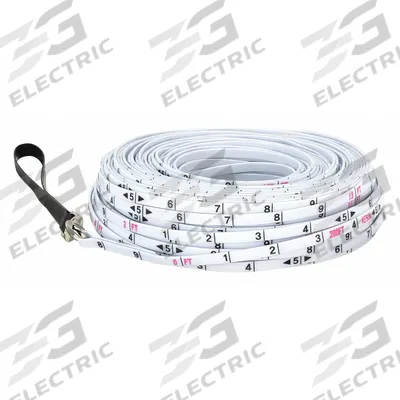 KESON Surveyors Rope: Manual, SR-10-200, SAE/Engineers Scale, 200 ft, 1/10 ft - Long Measuring Ropes