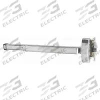 PRECISION Exit Device: Mortise, 36 in Max Door Wd, Stainless Steel (MPN 3R02301LHRB630). Key specifications — Product Type: Exit Device; Brand: PRECISION; Exit Device Type: Mortise; Outside Trim Type: Not Included; Exit Bar Style: Touchbar; ADA Compliant: Yes.