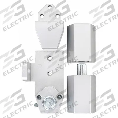 KABA ILCO Pivot Hinge: Aluminum, 2 5/16 in Leaf Ht - Half Surface-Mount Pivot Hinges