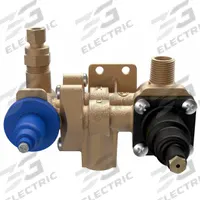 BRADLEY Thermostatic Mixing Valve: 7.9 gpm Max Flow Rate, 1/2 in NPT x 1/2 in NPT, Eyewashes, Brass (MPN S19-2010). Key specifications — For Use With: Eyewashes; Valve Features: Cold Water Bypass; Brand: BRADLEY.