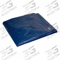 APPROVED VENDOR Tarp: 6.5 ft Lg, 4.5 ft Wd, Std Duty, 5 mil, Polyethylene, Blue, 1.8 oz/sq yd (MPN 80057). Key specifications — Color: Blue; Brand: APPROVED VENDOR.