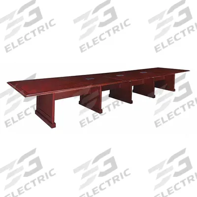 REGENCY Conference Table: Rectangle, Veneer, Mahogany, 240 in Overall Lg, 50 in Overall Wd - Rectangular Conference Tables