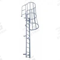 COTTERMAN Fixed Ladder with Safety Cage: 15 ft Overall Ht, 39 in Overall Wd, Steel, 12 Rungs (MPN F12WC C1). Key specifications — attr1050722: COTTERMAN; attr1050760: Assembled; attr1083696: 1.