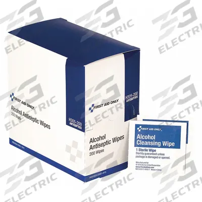 FIRST AID ONLY Topical Antiseptic Wipes: Wipes, Isopropyl Alcohol