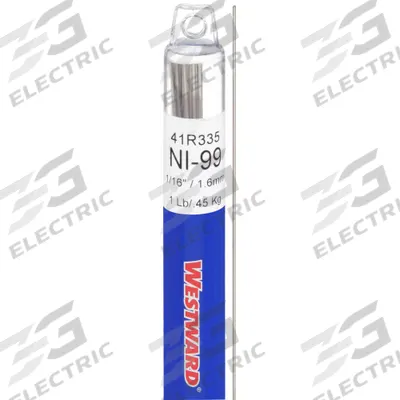WESTWARD Welding Rod: Cast Iron, ERNi-CI, 1/16 in x 36 in - High-Nickel TIG Welding Rods