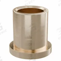 Flanged Sleeve Bearing: Bronze, SAE 841, 3/4 in Bore, 1 in OD, 1 1/4 in Lg, -35°F to 300°F, 10 PK (MPN FF1016-04B). Key specifications — System of Measurement: Inch; Material Grade: SAE 841; Flange Type: Flanged; Brand: OILITE.