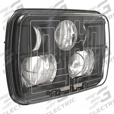 J.W. SPEAKER Headlight: Headlight, LED, Heated, High Beam/Low Beam, Recessed Mount - Heated Headlights