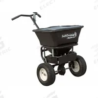 BUYERS PRODUCTS Manual Walk-Behind Spreader: Snow Removal and De-Icing, 100 lb Capacity, Steel (MPN WB155BG). Key specifications — Flow Control: Manual Lever; Brand: BUYERS PRODUCTS; Frame Material: Steel; Spread Width - Maximum: 24 ft.
