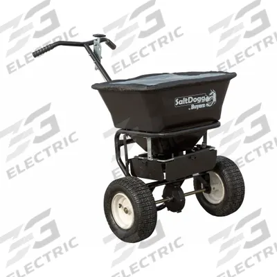 BUYERS PRODUCTS Manual Walk-Behind Spreader: Snow Removal and De-Icing, 100 lb Capacity - Salt & Ice Melt Spreaders