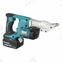 MAKITA Shear: Mild Steel/Stainless Steel, 18V DC, Double Cut Cutting, 18 ga Capacity (Steel), LXT® (MPN XSJ01Z). Key specifications — attr1256491: No; attr1256494: 18V DC; attr1319698: Tool Only.