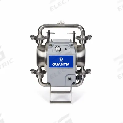 GRACO Electric Diaphragm Pump: Stainless Steel Body, Single Phase, 100-120V AC - FDA-Compliant EODD Pumps