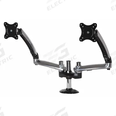 PEERLESS Dual-Monitor Arm: Surface, For 10 in to 38 in Screens, Max. 17.8 lb, Fixed - Full Motion Television Mounts
