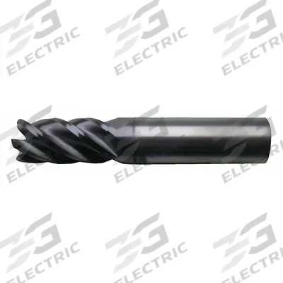 CLEVELAND Square End Mill: Carbide, 5 Flute, 1/4" Mill Dia, 1-1/4" LOC, 3" OAL (MPN C60537) - Fast-Cutting Carbide Square End Mills