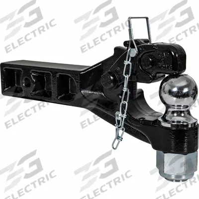BUYERS PRODUCTS Combination Hitch: Receiver Mount, 3,600 lb Gross Vehicle Wt Capacity - Pintle Hook Hitches with Ball Mount