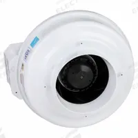 In-Line Duct Fan: 327 cfm Max., 6 in Duct, 68 W, 120V AC, 1 Ph, IP44, Thermoplastic (MPN 45026). Key specifications — Includes: Mounting Bracket; Brand: FANTECH; Speed Controllable: Yes; High-Efficiency Motor: No; Housing Material: Thermoplastic; Nameplate Voltage: 120V AC; Number of Speeds: 1; Airflow @ 0.000 in SP - Range: 250 to 499 cfm.