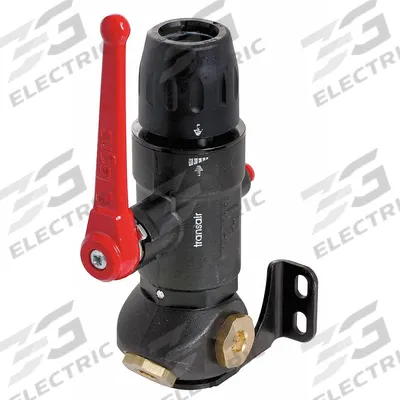 TRANSAIR Push-Fit Fitting: 1 in OD x 1/2 in Pipe Size, Push-to-Connect x NPT, Brass - Polyamide Tube Fittings for Compressed Air Systems