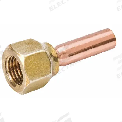 MUELLER Flare to Sweat Adapter: 1/4 in Female SAE Right-Hand, 1/4 in Male Sweat - Flare to Sweat Adapters