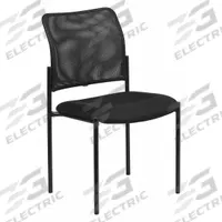 FLASH FURNITURE Frame Chair: Black, Black, 4 Casters/Glides, Lumbar Support, 19 3/4 in Overall Wd (MPN GO-515-2-GG). Key specifications — Brand: FLASH FURNITURE; Features: Lumbar Support; Back Material: Mesh; Seat Material: Mesh; Chair Material: Mesh.
