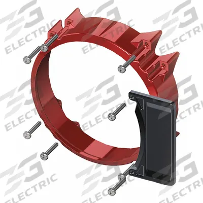 FEDERAL SIGNAL Indicator Ring: Global Series, Polycarbonate, Red - Accessories for Audible Alarms