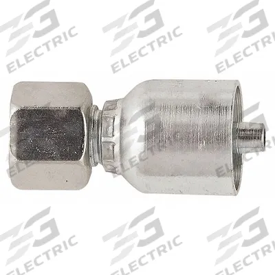 PARKER Hydraulic Crimp Fitting: Steel x Steel, Straight, -20 For Hose Dash Size - Parker Crimp Hydraulic Hose Fittings with Metric Connection