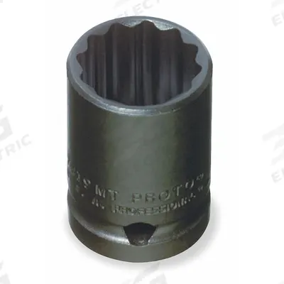 PROTO Impact Socket: 1/2 in Drive Size, Metric, 14 mm Socket Size, 12-Point, Std - 1/2" Drive Impact Sockets