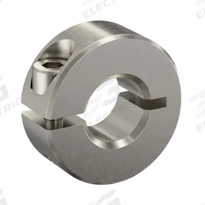 RULAND MANUFACTURING Shaft Collar: 1-Piece, Inch, Round, Clamp-On, 3/8 in Bore Dia - Stainless Steel Shaft Collars