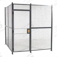 RAPIDWIRE Welded Partition Cage: 8 ft W x 10 ft D 8 ft H, Gray, 4 Sides, Powder-Coated (MPN 81084W). Key specifications — attr1283235: Yes; attr1283272: RAPIDWIRE; attr1283267: Welded; attr1283268: Complete Wire Security Cages; attr1283246: Keyed Different Cylinder; attr1283240: In; attr1283243: Yes; attr1283254: No.
