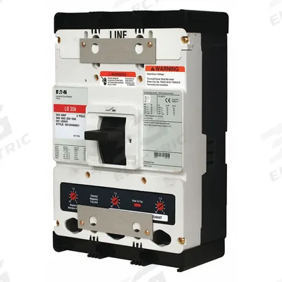 EATON Molded Case Circuit Breaker: 600 A Amps, 65kA at 240V AC, Fixed, ABC, Line/Load Lug - LD-Frame Eaton Molded Case Circuit Breakers