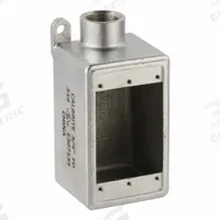 CALBRITE Electrical Box: Stainless Steel, Rectangular, 1 Gangs, 3/4 in Hub Size, 25 cu in Capacity (MPN S60700FD00). Key specifications — Color: Gray; Brand: CALBRITE.