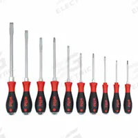 WIHA Screwdriver Set: 1-10 Pieces, 10 Pieces, Phillips/Slotted Tip, Cushion Grip, Box (MPN 53180). Key specifications — attr1205274: WIHA; attr1205269: 8 mm.