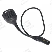 MOTOROLA Microphone: Fits Motorola, For XPR 6000 Series, 3.5 mm Jack, 24 in Cord, Push To Talk, IP55 (MPN PMMN4042B). Key specifications — Compatible Radio Series: XPR 6000; Color: Black; Radio Connector Type: M7; Brand: MOTOROLA; Manufacturer Part Number: PMMN4042B; Push To Talk: Yes.