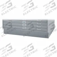SAFCO PRODUCTS Flat File Cabinet Base: Gray, 1 1/2 in Overall Ht, 26 3/4 in Overall Dp, Closed Base (MPN 4995GRR). Key specifications — attr988652: SAFCO PRODUCTS; attr988656: Gray.