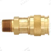 PARKER Quick Connect Hose Coupling: 1/4 in Body Size, 3/8 in Hose Fitting Size, Push-to-Connect (MPN UC-251-6MP). Key specifications — Thread Size: 3/8"-18; Coupling Locking Type: Push-to-Connect; Brand: PARKER.