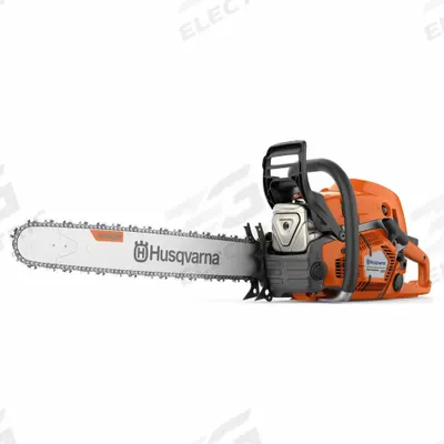 HUSQVARNA Gas-Powered Chainsaw: 24 in Bar Lg, Rear Handle, Auto Chain Oiler - Gas-Powered Chainsaws