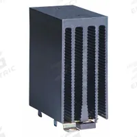 CRYDOM Heat Sink: DIN Rail Heat Sink Mounting, Aluminum, 1.5°C/W Thermal Resist (MPN HS151DR). Key specifications — Manufacturer Part Number: HS151DR; Fan: Yes; For Use With: Single or Dual Solid State Relays; Material: Aluminum; Heat Sink Mounting Style: DIN Rail; Brand: CRYDOM.