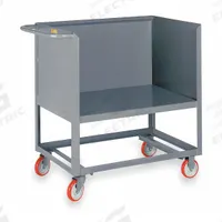LITTLE GIANT Raised-Platform Box Truck: 2,000 lb, 65 in L x 30 in W x 40 in H, Flat, 1 Shelves, Gray (MPN RP3S-3060-6PY). Key specifications — Material: Steel; Color: Gray; Brand: LITTLE GIANT; Caster/Wheel Configuration: (2) Rigid.